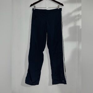 Vintage‎ Nike Pants Blue White Stripe Nylon Women’s Y2K Medium